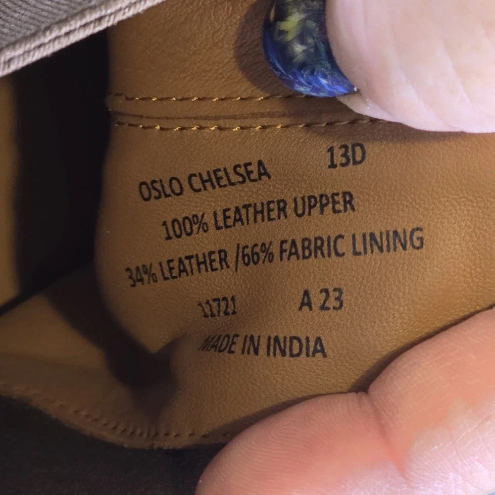 Polo Ralph Lauren Oslo Chelsea Boots Size 13 D Brown Leather Distressed